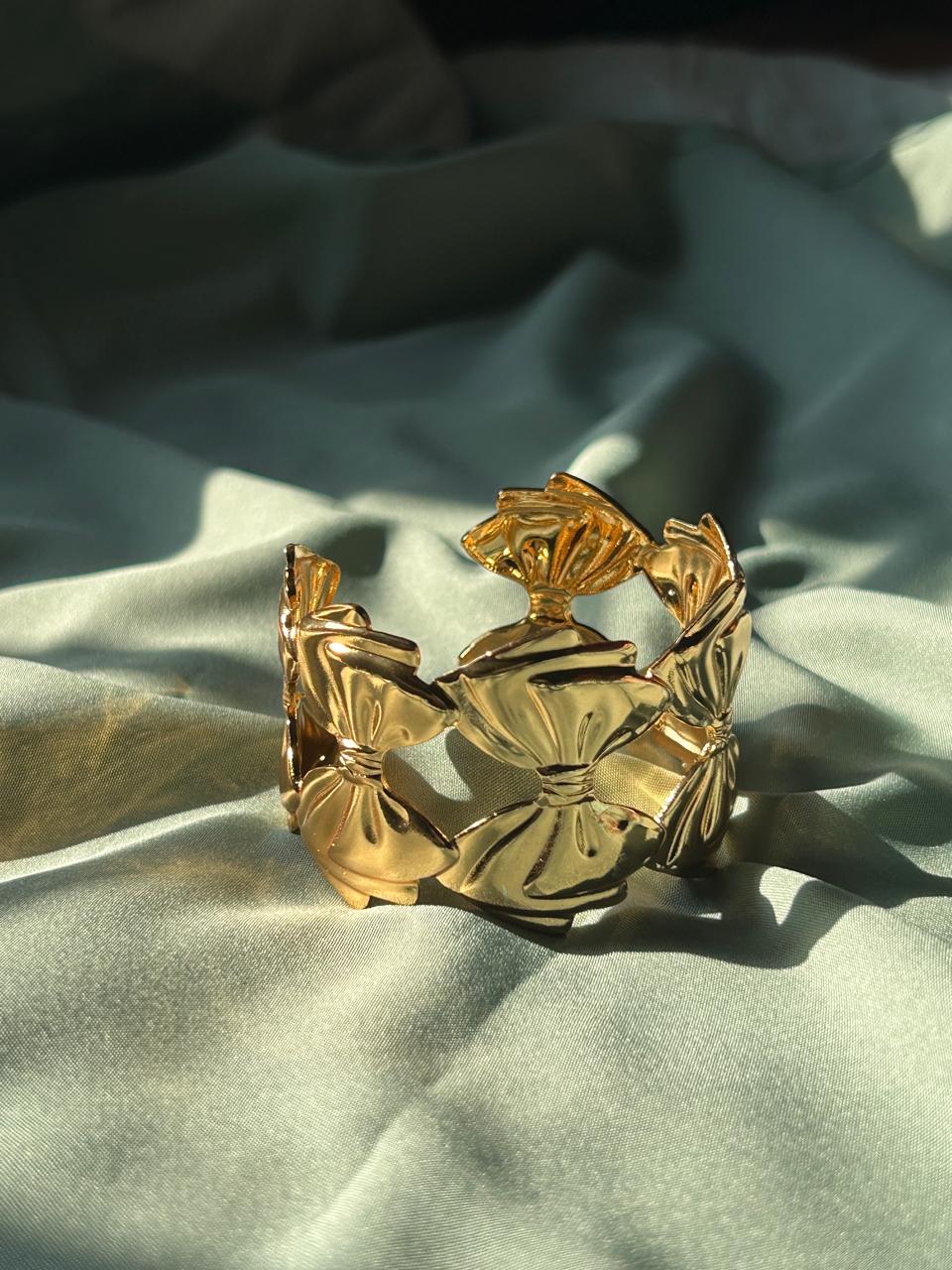 Golden Ribbon Cuff